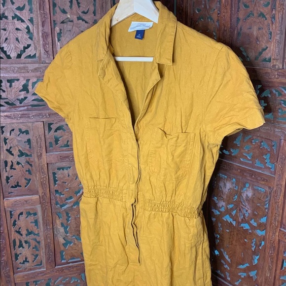 Turmeric Utility Romper - Picture 4 of 7
